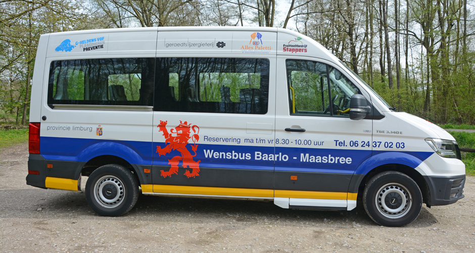 Wensbus route Baarlo Maasbree